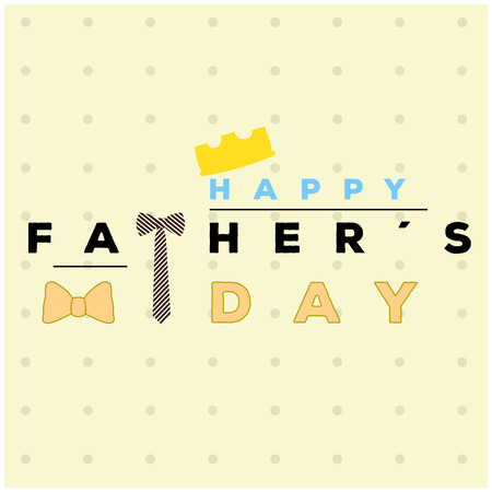 Happy fathers day graphic design, Vector illustrationのイラスト素材