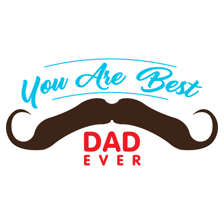 Happy fathers day graphic design, Vector illustrationのイラスト素材