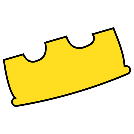 Isolated royal crown on a white background, Vector illustrationのイラスト素材