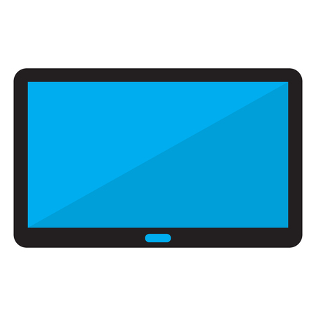 Isolated tablet on a white background, Vector illustrationのイラスト素材