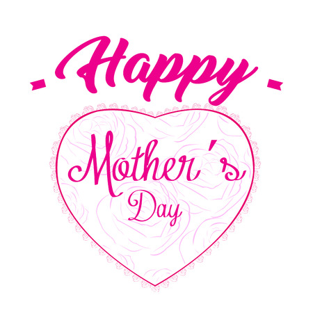 Happy mother day graphic design, Vector illustrationのイラスト素材