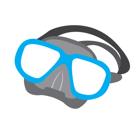 Isolated snorkel icon on a white backgrond, Vector illustrationのイラスト素材