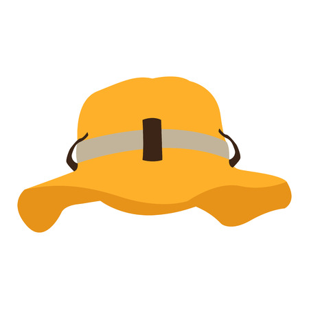 Isolated summer hat on a white background, Vector illustrationのイラスト素材