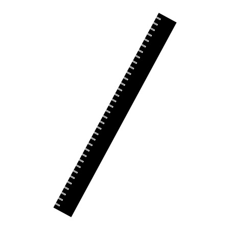 Isolated ruler icon on a white background, Vector illustrationのイラスト素材