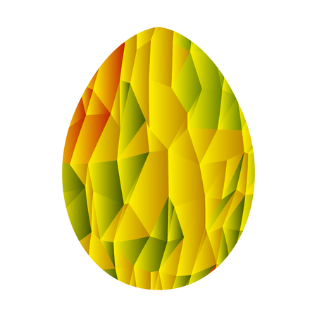 Isolated easter egg on a white background, Vector illustrationのイラスト素材