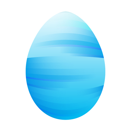 Isolated easter egg on a white background, Vector illustrationのイラスト素材