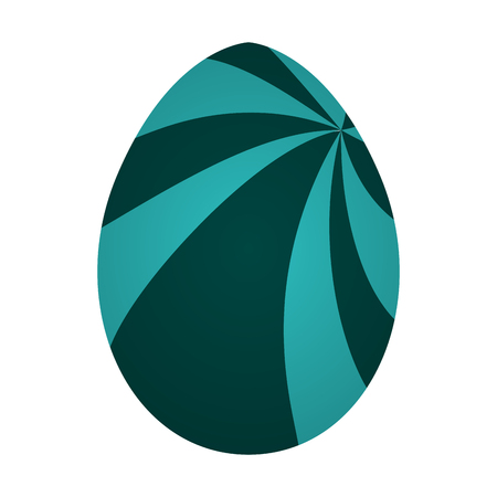 Isolated easter egg on a white background, Vector illustrationのイラスト素材