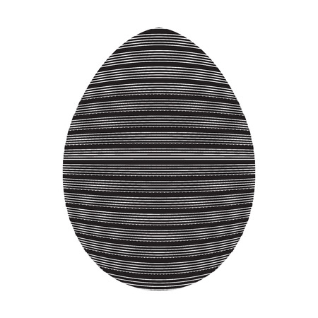 Isolated silhouette of an easter egg, Vector illustrationのイラスト素材
