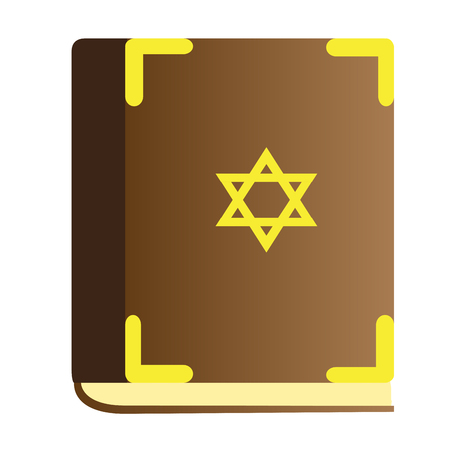 Isolated traditional torah on a white background, Vector illustrationのイラスト素材