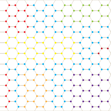 Colored background with a pattern, Vector illustrationのイラスト素材