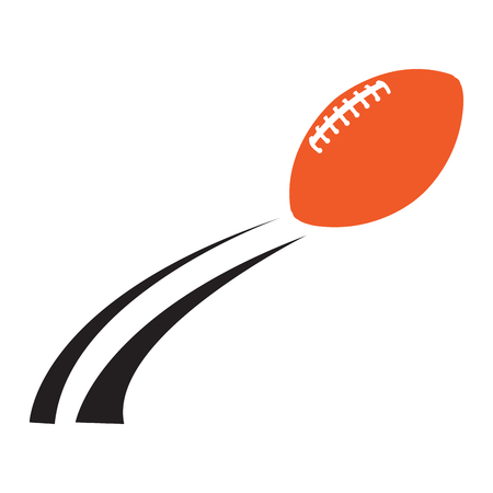 Isolated football ball on a white background, Vector illustrationのイラスト素材