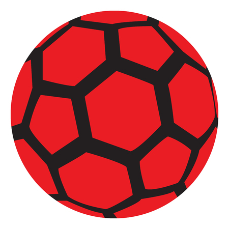 Isolated soccer ball on a white background, Vector illustrationのイラスト素材