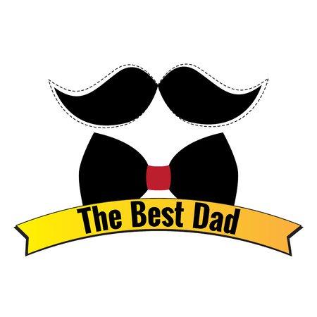 Happy fathers day graphic design, Vectro illustrationのイラスト素材