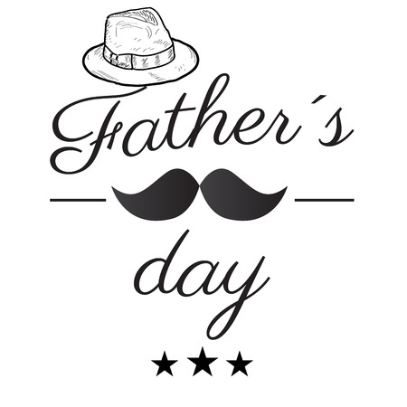 Happy fathers day graphic design, Vectro illustrationのイラスト素材