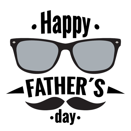 Happy fathers day graphic design, Vectro illustrationのイラスト素材