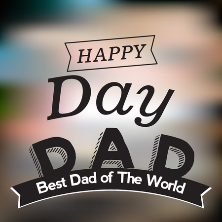 Happy Father Day graphic design, Vector illustrationのイラスト素材