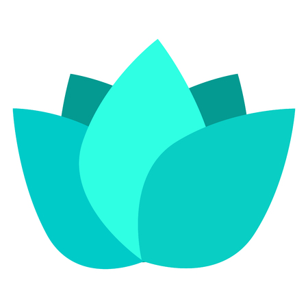 Isolated lotus logo on a white background, Vector illustrationのイラスト素材