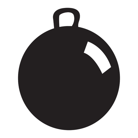 Isolated silhouette of a ball toy, Vector illustrationのイラスト素材