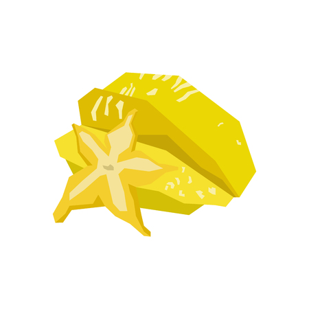 Isolated geometric carambolos, Vector illustrationのイラスト素材