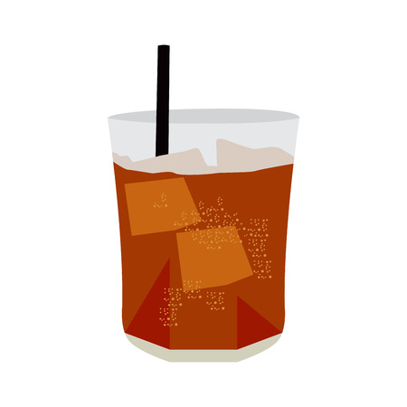 Isolated cocktail on a white background, Vector illustrationのイラスト素材