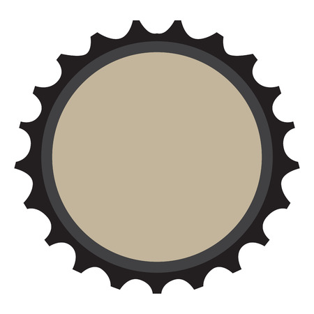 Isolated beer bottle cap on a white background, Vector illustrationのイラスト素材