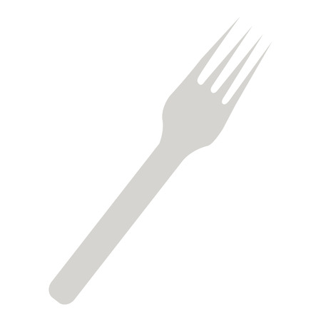 Isolated fork icon on a white bckground, vector illustrationのイラスト素材