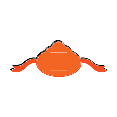 Isolated empty label on a white background, vector ullustrationのイラスト素材