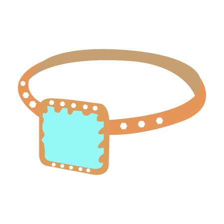 Isolated ring on a white background, Vector illustrationのイラスト素材