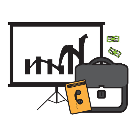 Set of different business icons.のイラスト素材