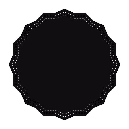 Isolated empty sale label on a white background, Vector illustrationのイラスト素材