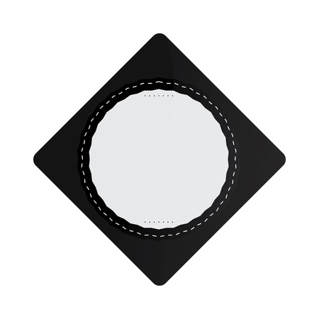 Isolated empty sale label on a white background, Vector illustrationのイラスト素材