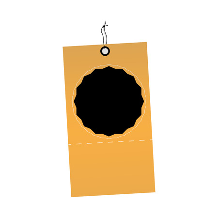 Isolated empty sale label on a white background, Vector illustrationのイラスト素材