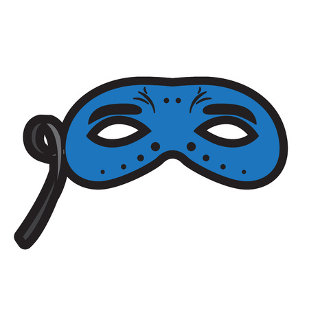 Isolated carnival mask on a white background, Vector illustrationのイラスト素材