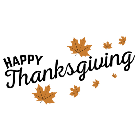 Happy thanksgiving day graphic design, Vector illustrationのイラスト素材