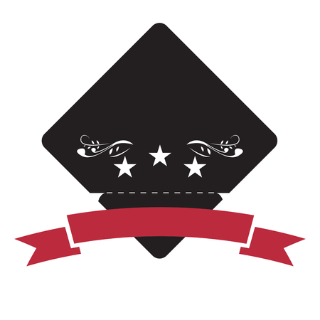 Isolated empty vintage sale label, Vector illustrationのイラスト素材