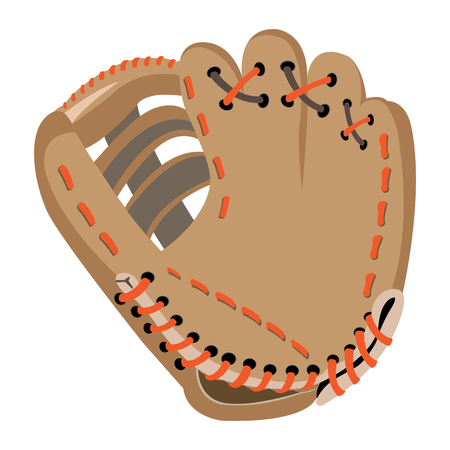 Isolated baseball glove on a white background.のイラスト素材