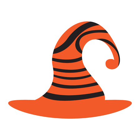 Isolated witch hat on a white background, Vector illustrationの写真素材