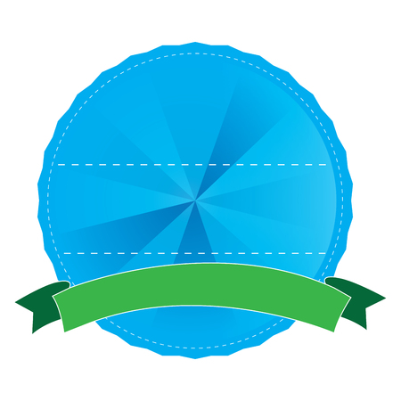 Isolated empty label on a white background, vector illustrationのイラスト素材