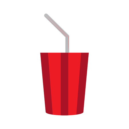 Soda isolated on white background, Vector illustrationのイラスト素材