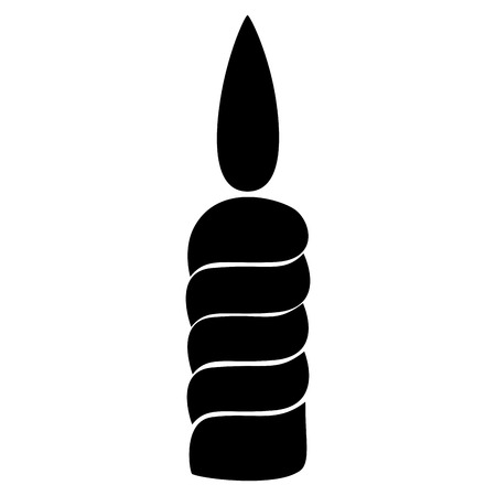 Christmas candle iconのイラスト素材