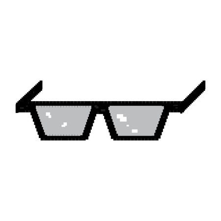 Isolated pixelated glassesのイラスト素材