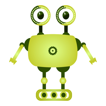 Isolated cute robotのイラスト素材