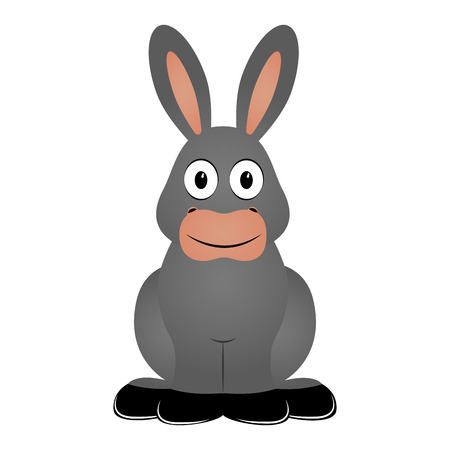 Isolated donkey icon digitally generated image vector illustration on white backgroundのイラスト素材