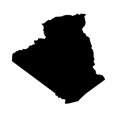 Map of Algeriaのイラスト素材