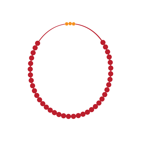 Isolated necklace jewelryのイラスト素材