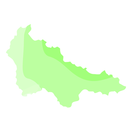 Khanty-mansi autonomous okrus political mapのイラスト素材