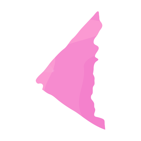 Political map of the territory of Yukon, Vector illustrationのイラスト素材