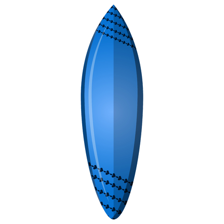Surfboard isolated on white background, Vector illustrationのイラスト素材
