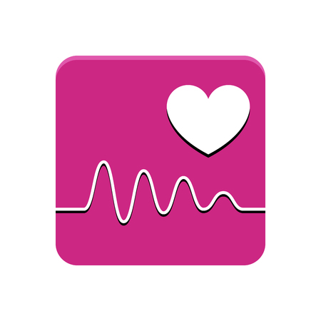 Healthcare app button on a white background, Vector illustrationのイラスト素材