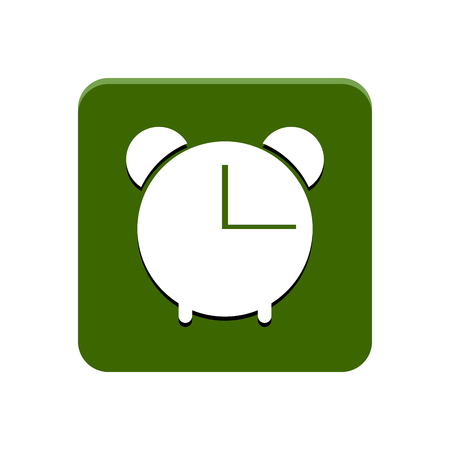 Alarm app button on a white background, Vector illustrationのイラスト素材